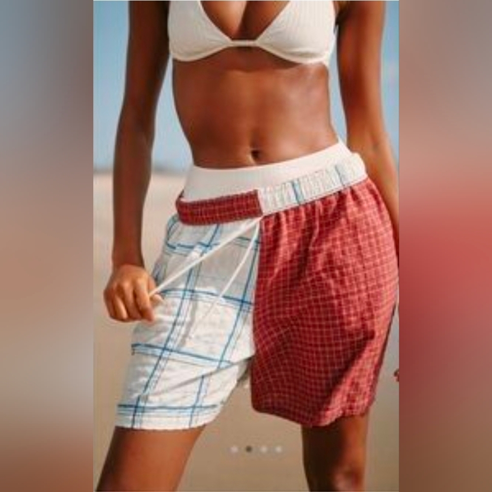 Anthropologie Oversized Boxer Style Shorts L